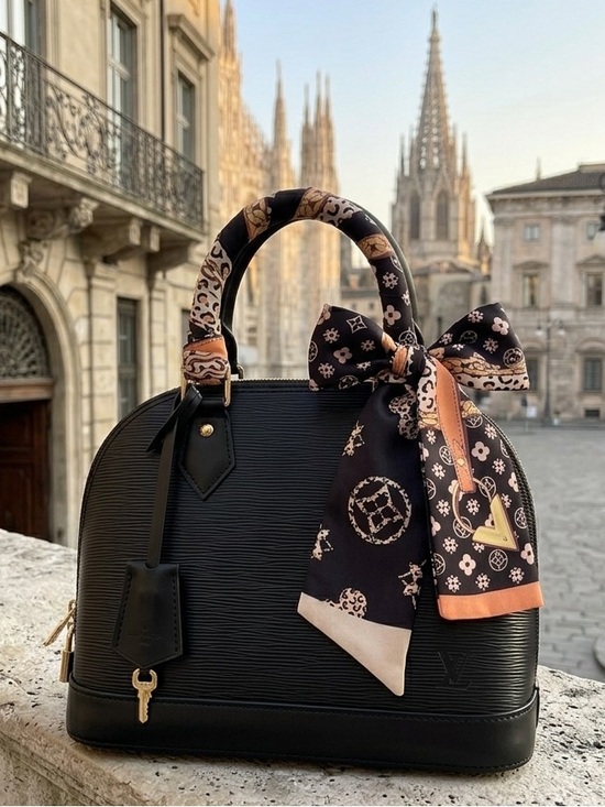 Luxury Vibes Handbags - 👛 New 100% Silk "Wild Elegance" Bandeau Scarf - Leopard, Chain & Floral